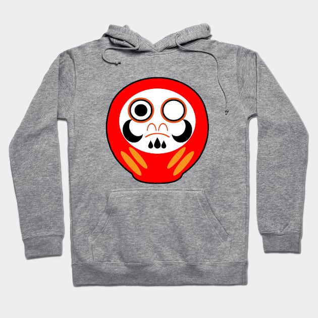 Cute Lucky Daruma Hoodie by LunaMay